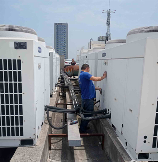 新民中央空调制热和不制冷系统维修方法